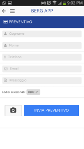 App Berg SpA - Preventivo smaltimento rifiuti