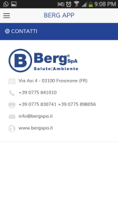 App Berg SpA per ioS e Android